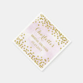 Lavendel Waterverf Goud Confetti Vrijgezellenfeest Servetten (Hoek)