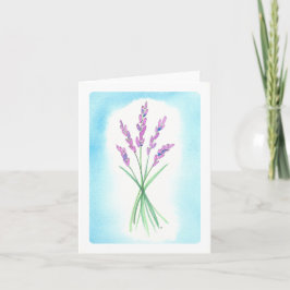 Lavendel Waterverf Kaart