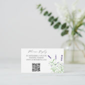 Lavendel Waterverf Purple Flowers Bloemen Bloemen  Informatiekaartje (Staand voorkant)