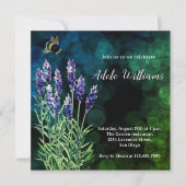 Lavendel waterverf schilderij Uitnodiging (Voorkant)