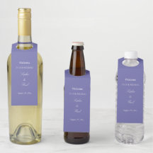 Lavendel Wedding Welkom Bottle Hanger Labels