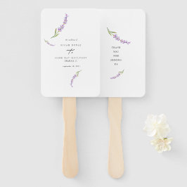Lavendel Welkom Outdoor Wedding Handwaaier