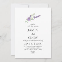 Lavendel wenst bruiloft