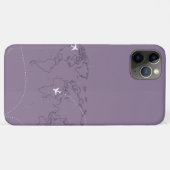 Lavendel Wereldkaart iPhone 11 Pro Hoesje (Achterkant (horizontaal))