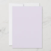 Lavendel Whimsical Sakura Bruiloft Kaart (Achterkant)
