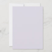 Lavendel Whimsical Succulente Bruiloft Kaart (Achterkant)