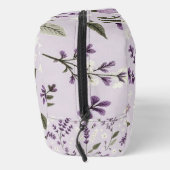 Lavendel Whispers – Botanische geborduurde toileta Toilettasje (Rechts)