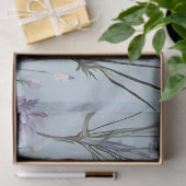 Lavendel White Daisy Boho Wildflower Decoupage Tissuepapier (Geschenk)