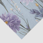 Lavendel White Daisy Boho Wildflower Decoupage Tissuepapier (Detail)