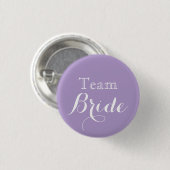 Lavendel White Wedding Team Bruid Ronde Button 3,2 Cm (Voorkant /achterkant)