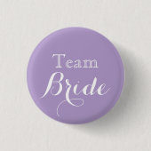 Lavendel White Wedding Team Bruid Ronde Button 3,2 Cm (Voorkant)