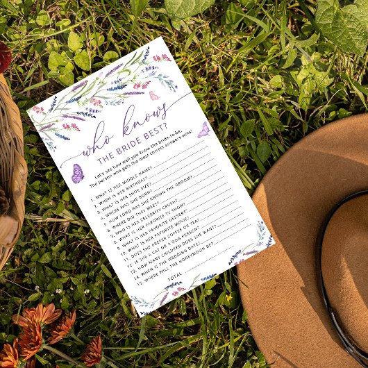 Lavendel Wie Weet Bruid De Beste Douche Spel