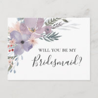 Lavendel Wil je mijn bruidsmeisje zijn. Paarse blo