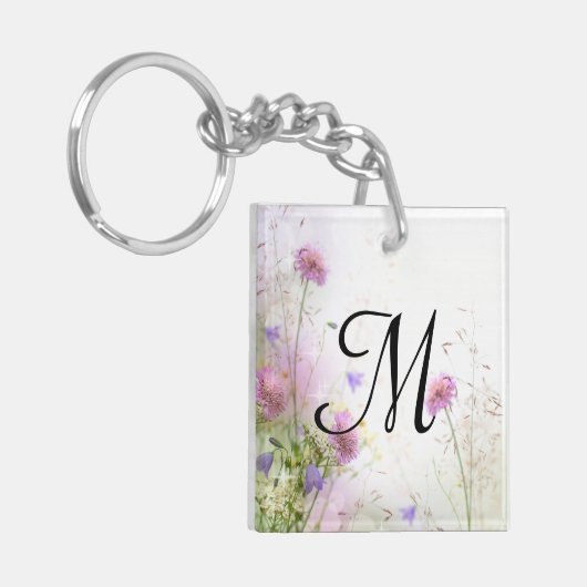 Lavendel Wild Flowers Sleutelhanger (Voorkant Links)