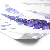 Lavendel Wild Flowers Vrijgezellenfeest Welkomstbo Poster (Hoek)