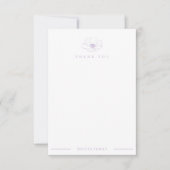Lavendel Wilde Bloem Baby Shower Bedankt (Voorkant)