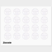 Lavendel Wilde Bloem Baby Shower Bedankt Stickers (Vel)