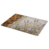 Lavendel Wilde Bloem Glazen Snijplank (Hoek)
