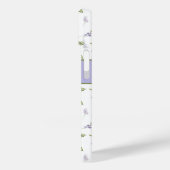 Lavendel Wilde Bloem Waterverf Bloemige Monogram Case-Mate iPhone Case (Achterkant / Links)