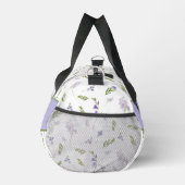 Lavendel Wilde Bloem Waterverf Bloemige Monogram Plunjezak (Rechts)