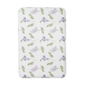 Lavendel Wilde Bloem Waterverf Bloemmotief Badmat (Voorkant Verticaal)