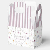 Lavendel wilde bloemen baby shower snoep gunst doz bedankdoosjes (Geopend)