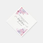 Lavendel Wilde Bloemen Bloemendoop Doop Servet (Hoek)