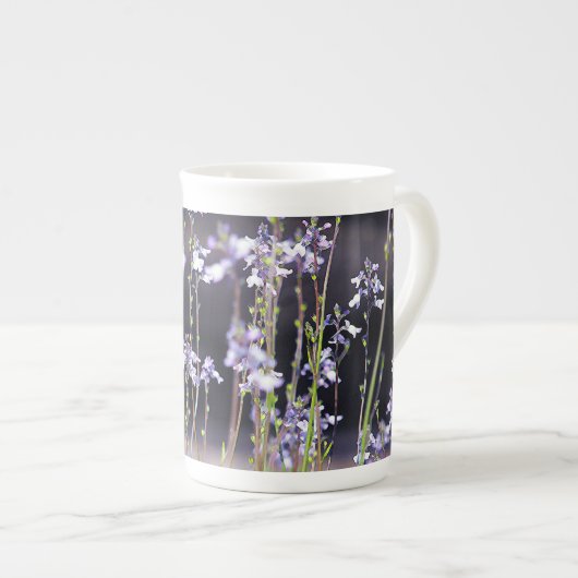 Lavendel Wilde Bloemen Porselein Kop (Voorkant rechts)