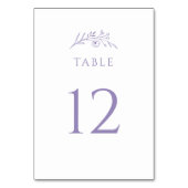 Lavendel Wildflower bruiloft Kaart (Achterkant)