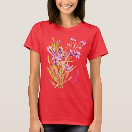 Lavendel Wildflower T-shirt (Voorkant)