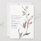 Lavendel Wingroen Huwelijk Kaart (Voorkant)