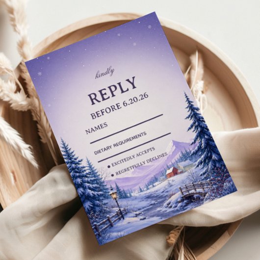 Lavendel Winterdal Verderop RSVP Kaartje