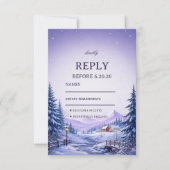 Lavendel Winterdal Verderop RSVP Kaartje (Voorkant)