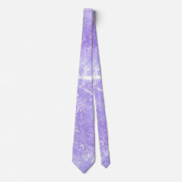 Lavendel Wit Blauw Abstract Print Stropdassen