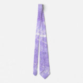 Lavendel Wit Blauw Abstract Print Stropdassen (Achterkant)