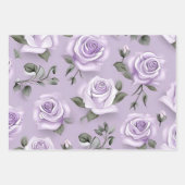 Lavendel & wit bruiloft inpakpapier (Voorkant 2)