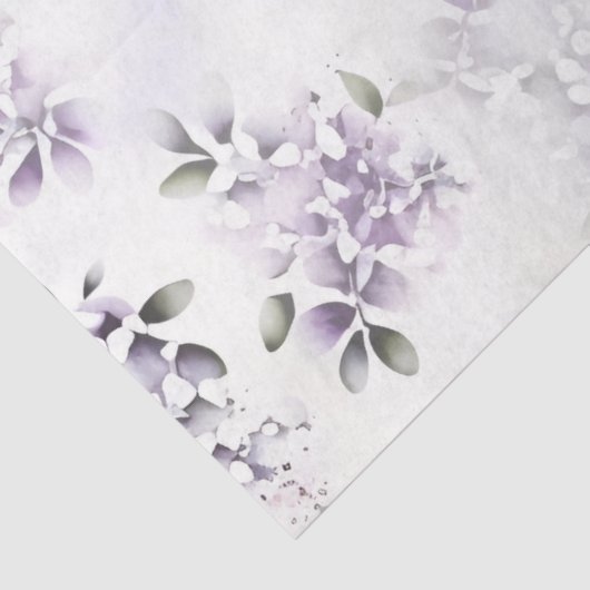 Lavendel & wit bruiloft weefsel papier (Detail)