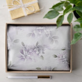 Lavendel & wit bruiloft weefsel papier (Geschenk)