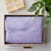 Lavendel Wit en Blauw Abstract Tissuepapier (Geschenk)