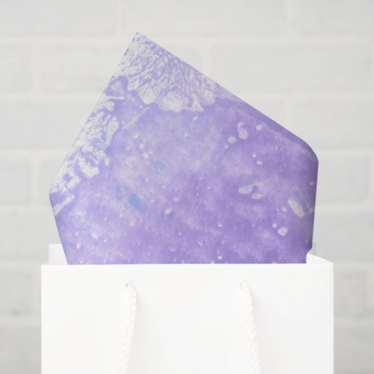 Lavendel Wit en Blauw Abstract Tissuepapier (Cadeauzakje)