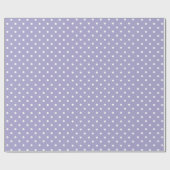 Lavendel | Wit Polka Dot inpakpapier (Vlak)