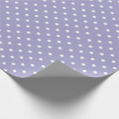 Lavendel | Wit Polka Dot inpakpapier (Hoek)
