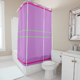 Lavendel Wit Roze Groen Geometrisch Douchegordijn