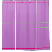 Lavendel Wit Roze Groen Geometrisch Douchegordijn (Voorkant)