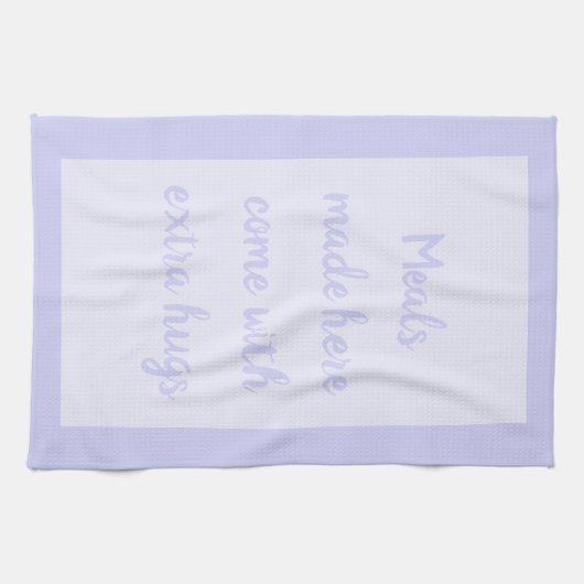 Lavendel - Wit Theedoek (Horizontaal)