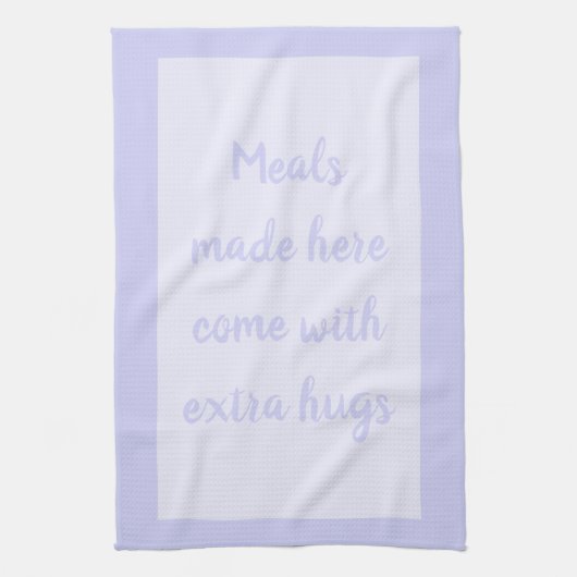 Lavendel - Wit Theedoek (Verticaal)