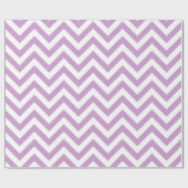 Lavendel Wit XL Chevron ZigZag Patroon Cadeaupapier (Vlak)