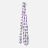 Lavendel & Witte Argyle stropdas (Achterkant)