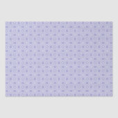 Lavendel & Witte Bloem Lattice Patroon Tissuepapier (Voorkant)