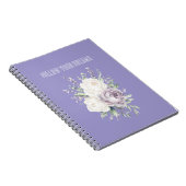 Lavendel Witte Bloemen Dromen Notitieboek (Rechterzijde)